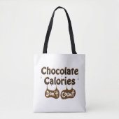 Grappige chocolade obsessie vriendschapsquote tote bag (Voorkant)