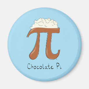Grappige Chocolade Pi Symbool Wiskunde Leraar Magneet