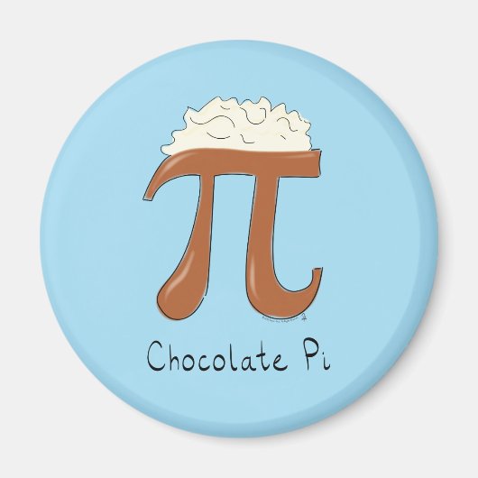 Grappige Chocolade Pi Symbool Wiskunde Leraar Magneet (Voorkant)