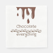 Grappige chocolade servet (Voorkant)