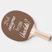 Grappige chocolade spreuk tafeltennisbatje (Zijkant)