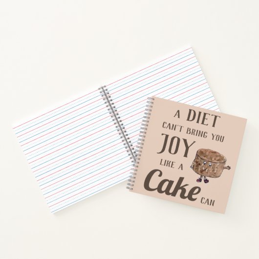 Grappige chocoladetaart citaat notitieboek (Binnen)