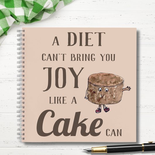 Grappige Chocoladetaart Citaten Notitieboek