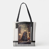 Grappige Chocolate Eekhoorn Tote Bag (Achterkant)