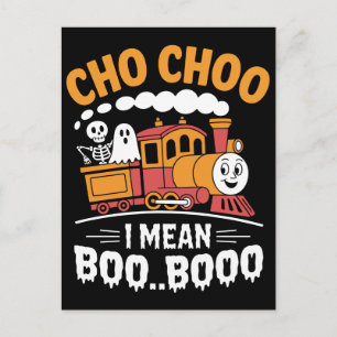 Grappige Choo Choo Ik bedoel Boo Booo Trein & Gees Briefkaart