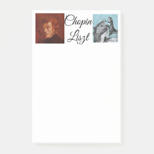 Grappige Chopin Liszt "Boodschappenlijst" Post-it® Notes