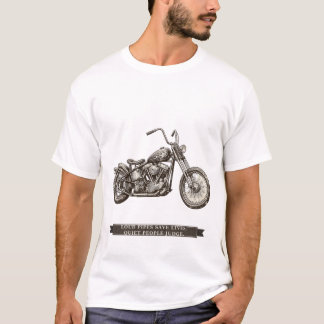 Grappige Chopper Motorfiets "Luidruchtige Uitlaten T-shirt