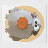 Grappige Chouchou De Cavia Gift Liefhebbers Cadeaupapier (Vlak)