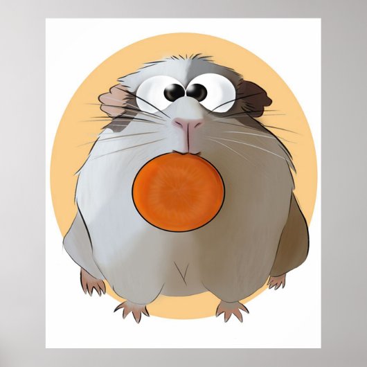 Grappige Chouchou De Cavia Gift Liefhebbers Poster (Voorkant)
