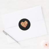 Grappige Chow Chow Hart Valentijnsdag Chow Chow Da Ronde Sticker (Envelop)