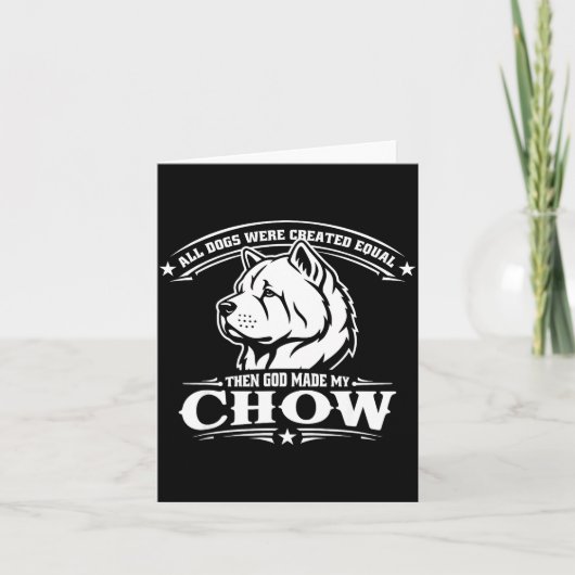Grappige chow chow hond kaart (Voorkant)
