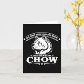 Grappige chow chow hond kaart (Gele Bloem)