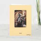 Grappige Chow Chow Rockster Kaart (Achterkant)