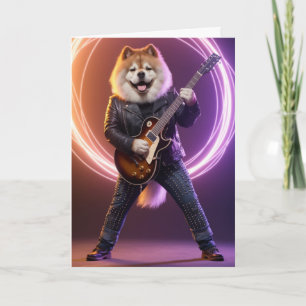 Grappige Chow Chow Rockster Kaart