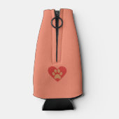 Grappige Chow Hond Bottle Cooler (Achterkant)