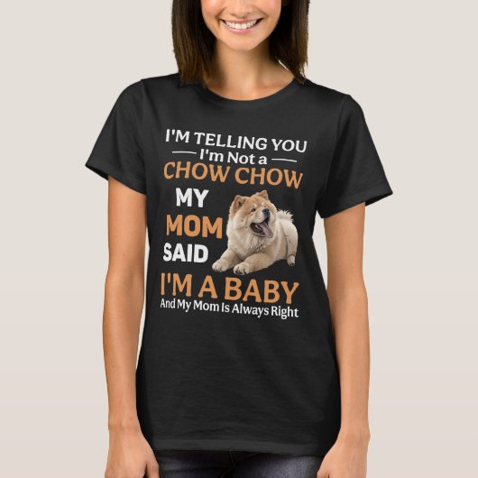 Grappige Chow Hond T-shirt (Voorkant)