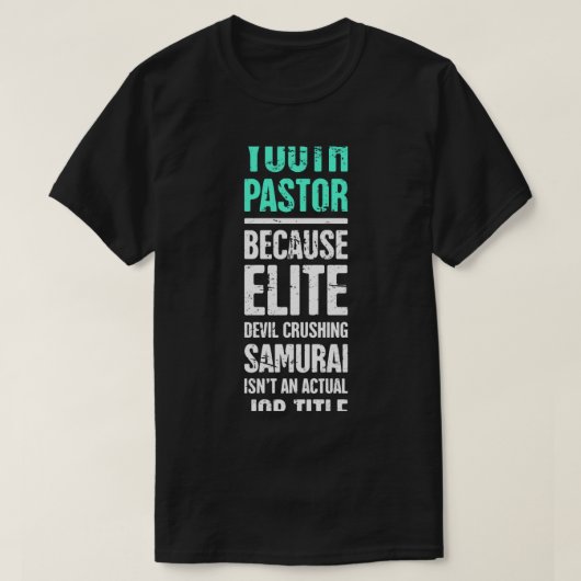 Grappige Christelijke definitie van jeugdherder T-shirt (Design voorkant)