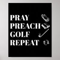 Grappige christelijke gebed preek golf herhaal dom