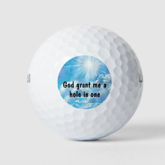 Grappige Christelijke Golfballen (Voorkant)