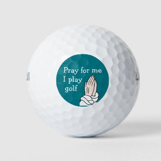 Grappige christelijke golfhumor golfballen (Voorkant)