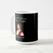 Grappige christelijke grap koffiemok (Voorkant links)