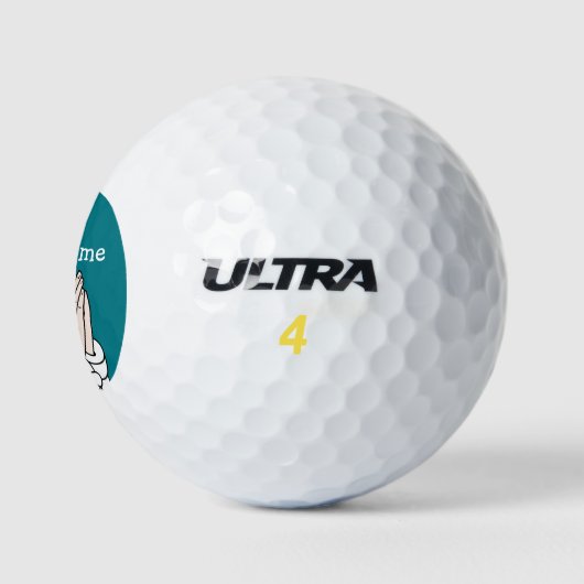 Grappige Christelijke Humor Golfballen (Logo)