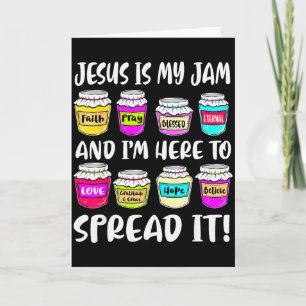 Grappige christelijke Jezus Is Mijn Jam Hier Om Bi Kaart