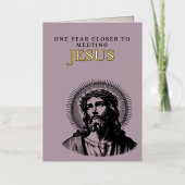 Grappige Christelijke Jezus Verjaardag Kaart (Voorkant)