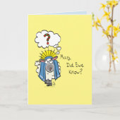 Grappige christelijke kerst Mooie schaap Cartoon Kaart (Gele Bloem)