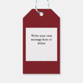 Grappige Christelijke Kerstmis Gepersonaliseerde G Cadeaulabel (Achterkant)