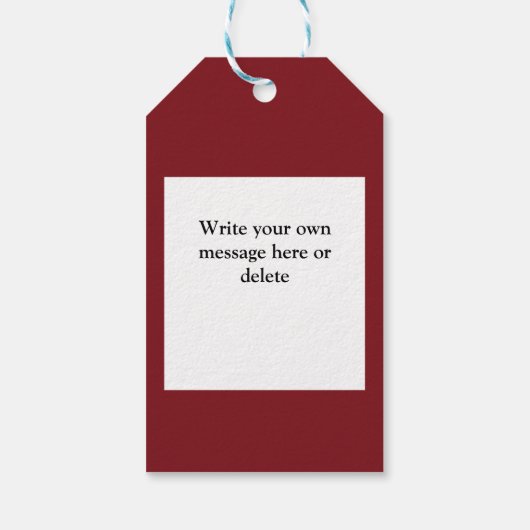 Grappige Christelijke Kerstmis Gepersonaliseerde G Cadeaulabel (Achterkant)