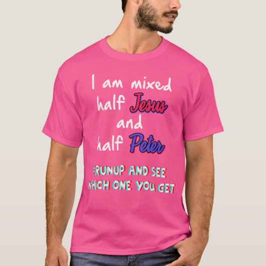 Grappige Christelijke meme T-shirt (Voorkant)