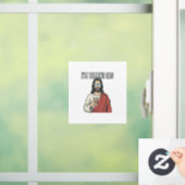 Grappige christelijke papa citaat vintage raamsticker (Huis)