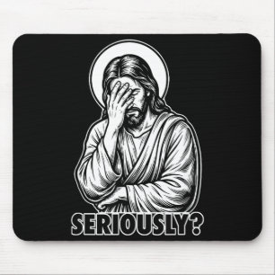 Grappige christelijke religieuze meme van Jezus fa Muismat