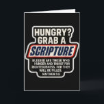 Grappige christelijke schrift Bijbelvers citaat Ma Kaart<br><div class="desc">Grappige christelijke schrift Bijbelvers citaat Matteüs 5_6</div>