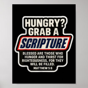 Grappige christelijke schrift Bijbelvers citaat Ma Poster