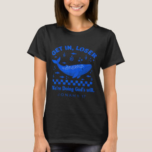 Grappige christelijke spreuk dappere god geïnspire t-shirt