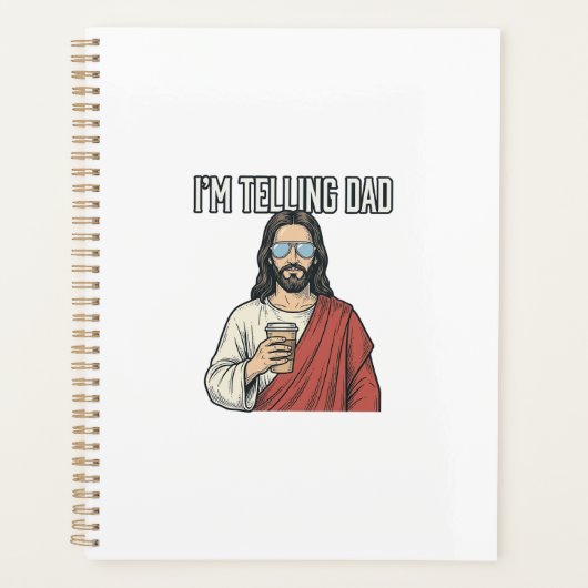 Grappige Christelijke Vader Citaat Vintage Planner (Voorkant)