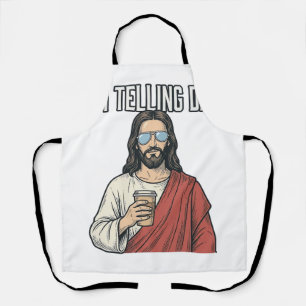 Grappige christelijke vader citaat vintage schort