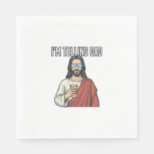 Grappige Christelijke Vader Citaat Vintage Servet