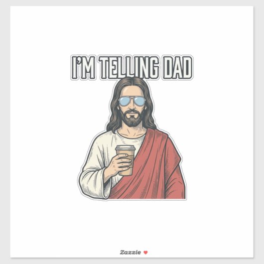 Grappige Christelijke Vader Citaat Vintage Sticker (Vel)
