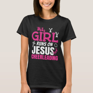 Grappige christen Dit meisje loopt op Jezus en Che T-shirt