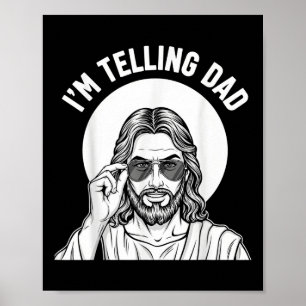 Grappige christen Ik zeg papa Gezegend & Humor Poster