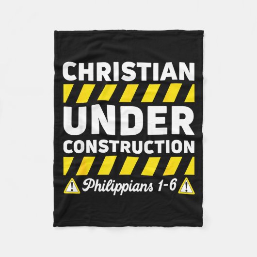 Grappige christen onder constructie Filipenzen 1-6 Fleece Deken (Voorkant)