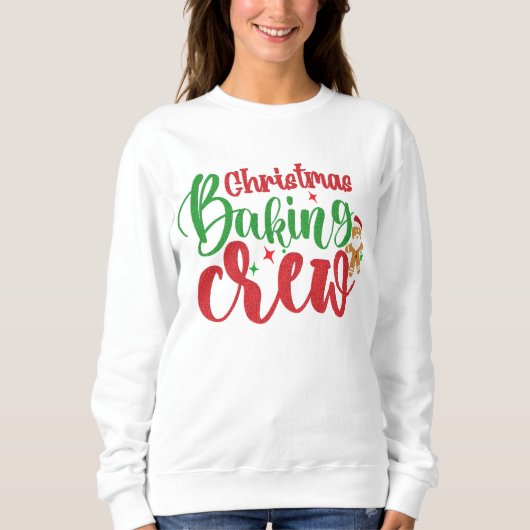 Grappige Christmas Baking Crew Sweatshirt - Famili (Voorkant)