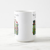 Grappige Christmas Pickles familienaam Koffiemok (Center)