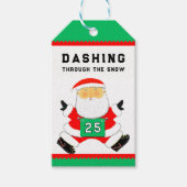 Grappige Christmas Runner cadeau Labels Cadeaulabel (Voorkant)