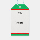 Grappige Christmas Runner cadeau Labels Cadeaulabel (Achterkant)