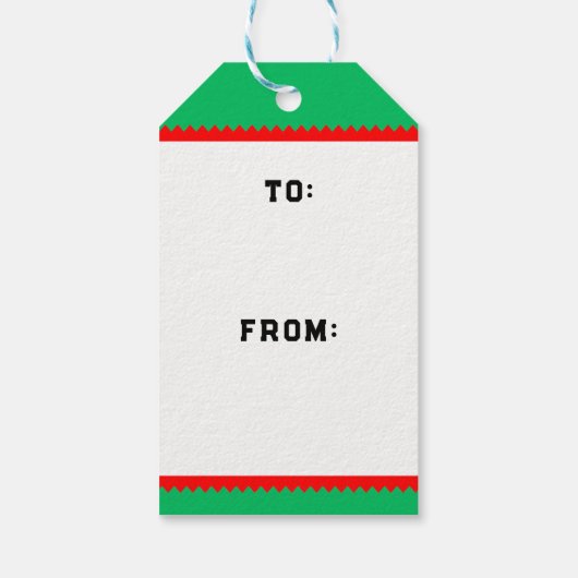 Grappige Christmas Runner cadeau Labels Cadeaulabel (Achterkant)