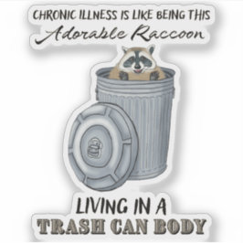 Grappige chronische ziekte Sticker chronische ziek